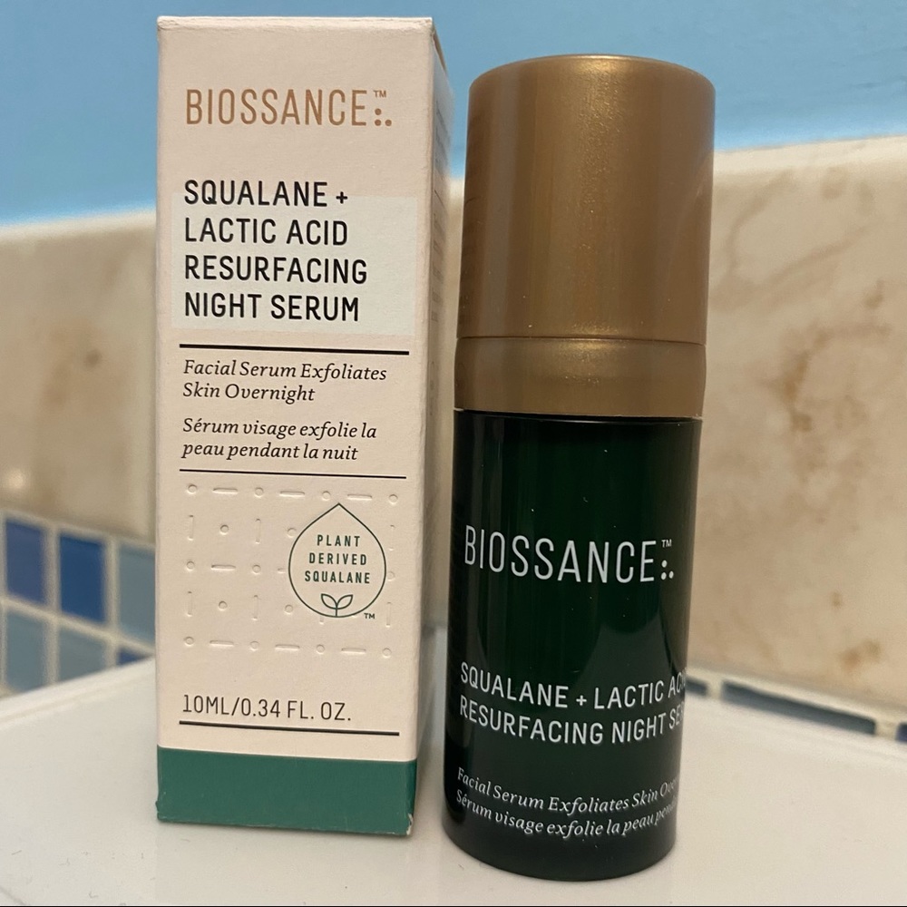 Biossance Squalane + Lactic Acid Resurfacing Night Serum